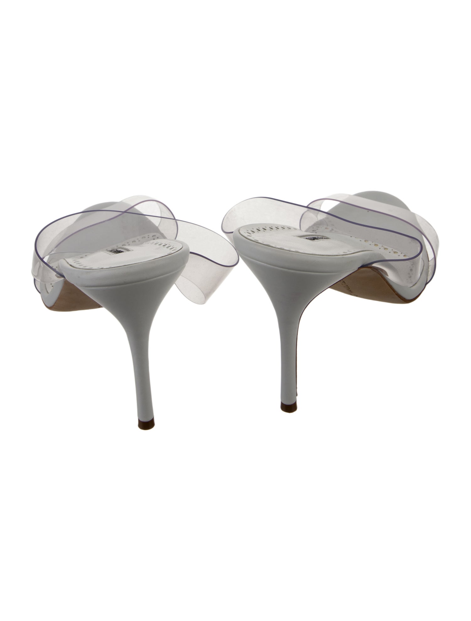 Manolo Blahnik Leather Slides